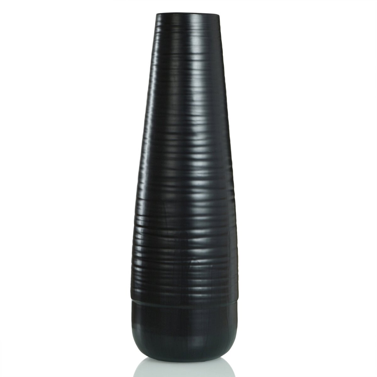 0363adbb68fbc55b447e0d74f15a1f34 Corinth Vase- Large | Matte Black Finish On Ceramic - Image 1