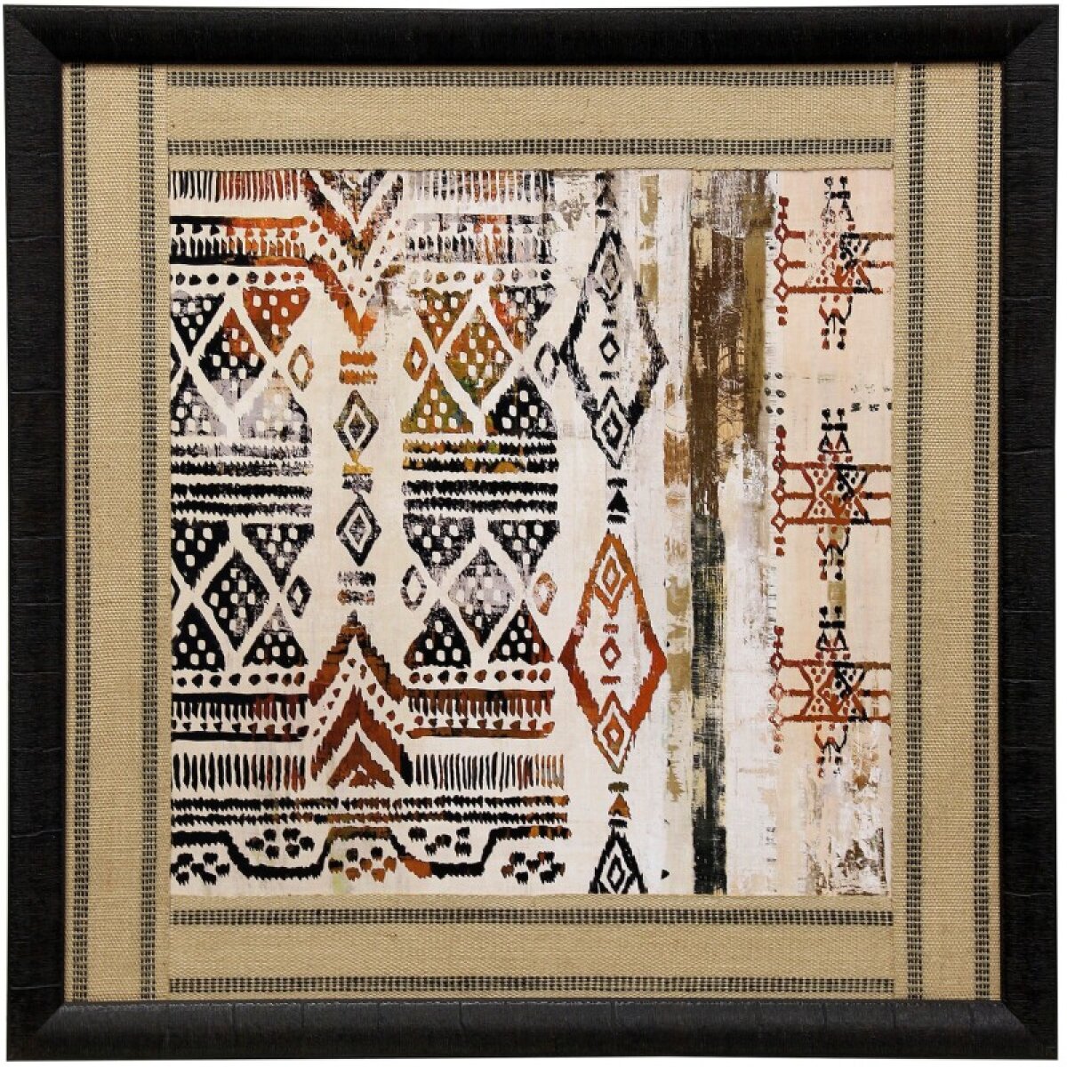 036b63aaa213f757b080a9e37cdbfb0c African Patterning Ii Framed Print Under Glass - Image 1