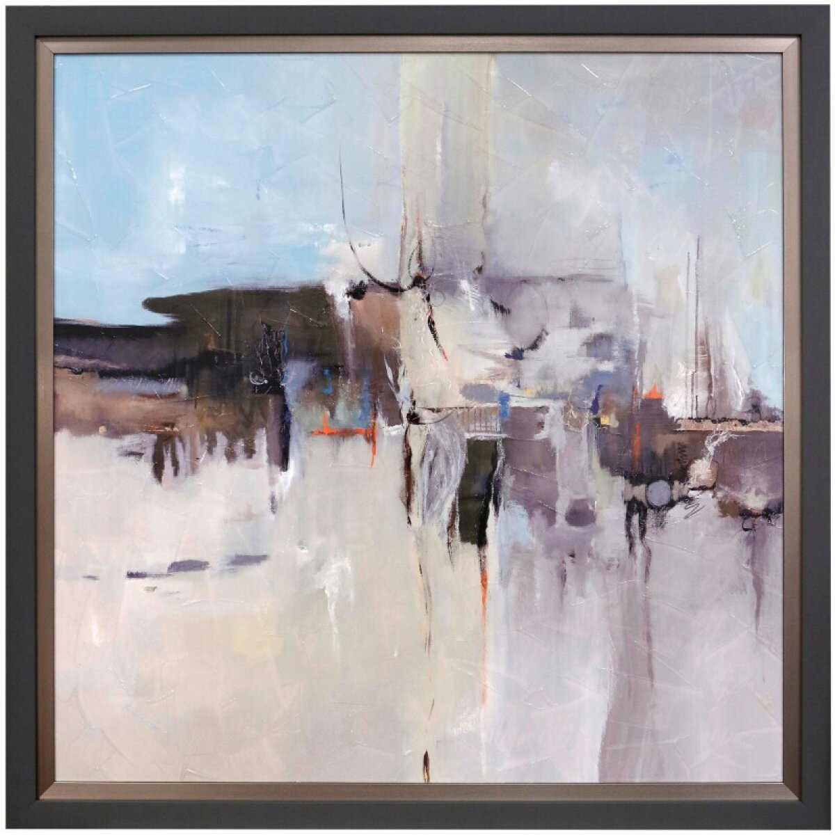 03a44708a90f5f715a9de3affafc8224 Mystic Harbour Textured Framed Print - Image 1