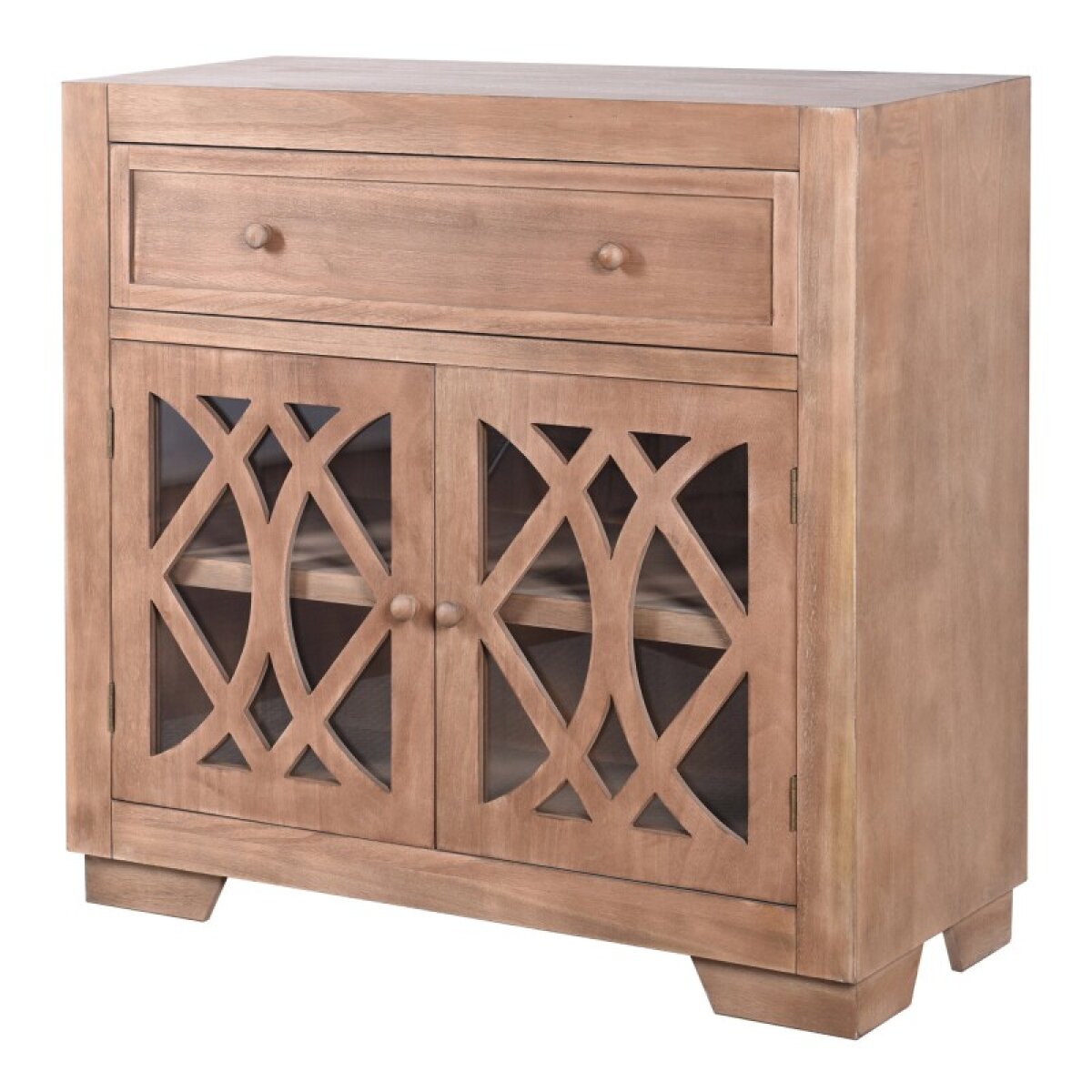 03dc1c9f74d34e13e46a4c290daf54c5 Saddle Sand One Drawer Two Door Wooden Cabinet - Image 1