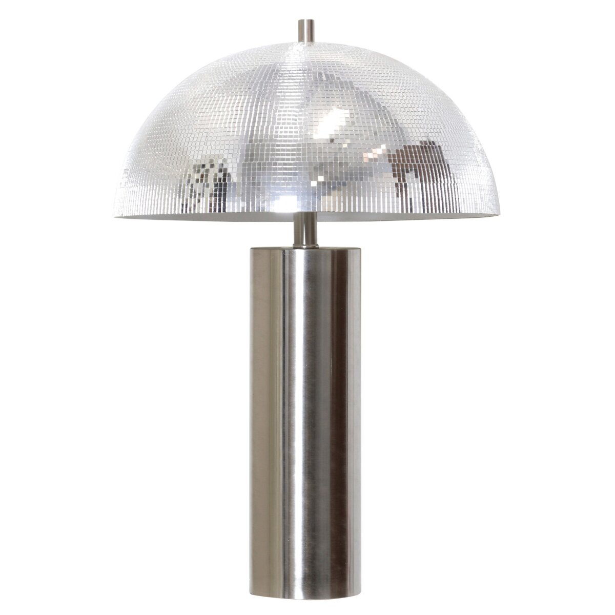 03f697502fdec83b940dd35b063a5a66 Lilo Table Lamp | Chrome Finish On Metal Body And Shade - Image 1