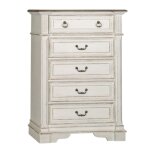 Abbey Park King Panel Bed, Dresser & Mirror, Chest, Night Stand - Image 4