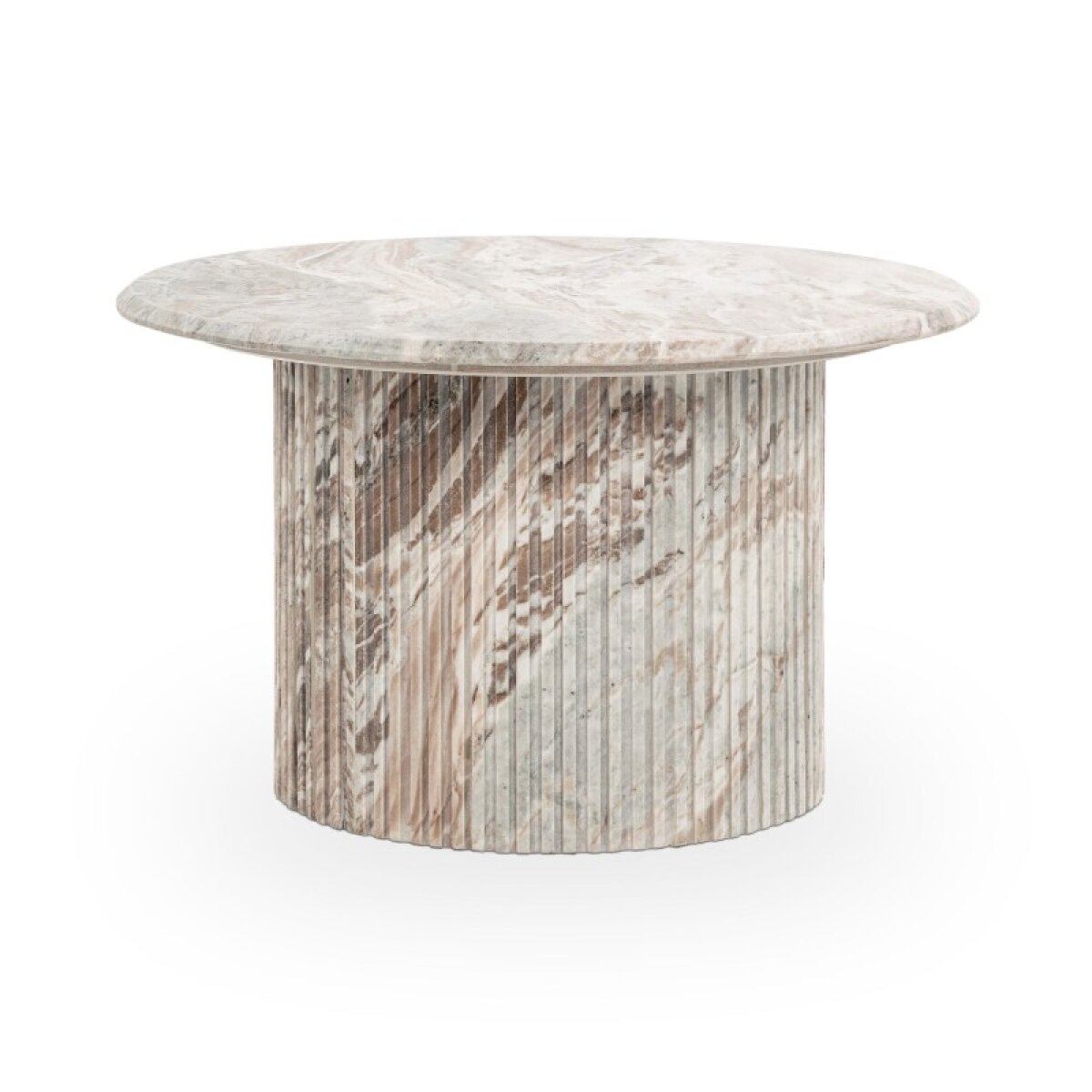 04b52a7377e186d5a3da3e474ace5ab7 Nordens Marble Round Coffee Table - Rusty Gray - Image 1