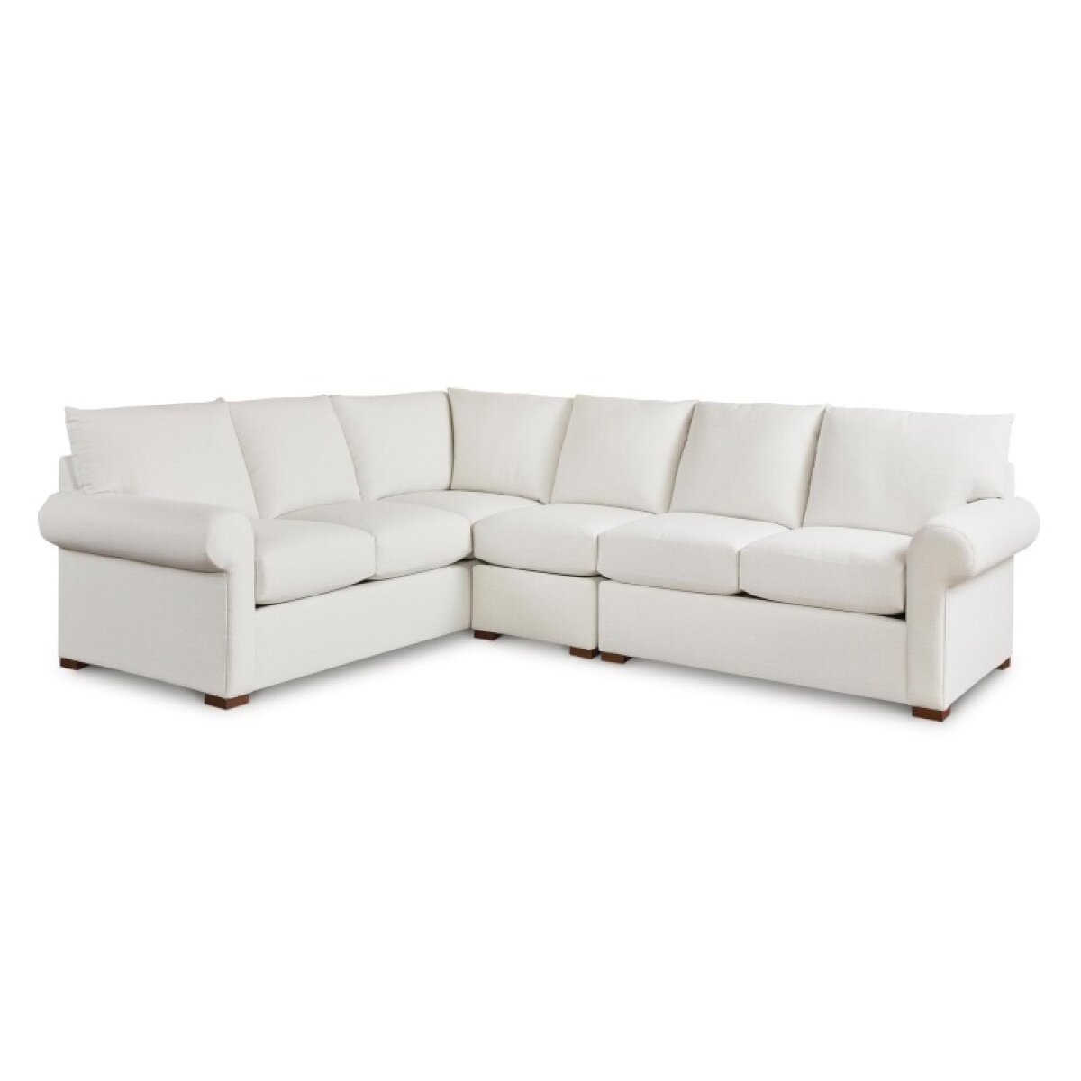 0559fd09032453506d183c91a0ed57f4 Hanover Roll Arm L-Shaped Sectional - Image 1