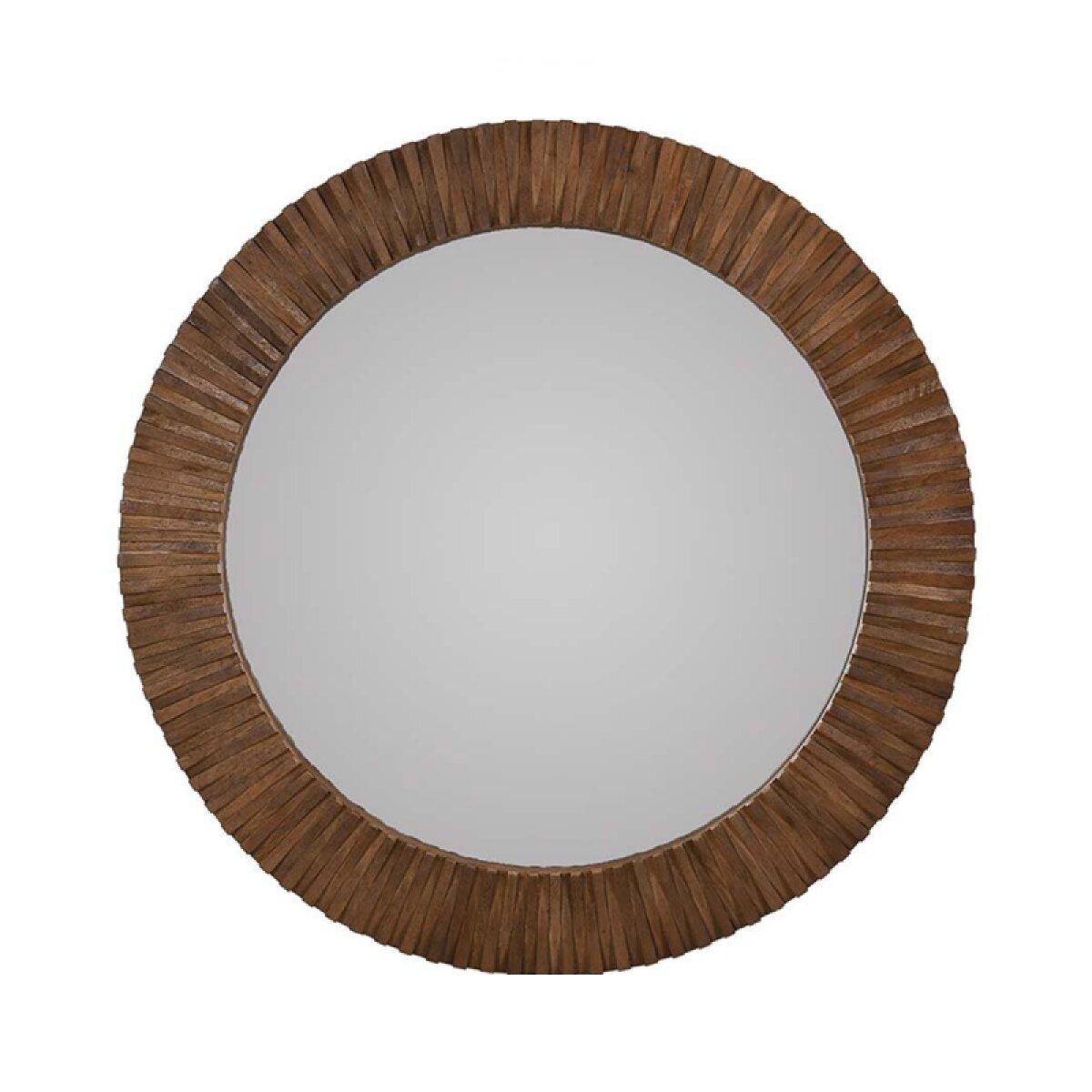 05854453a154c623cdfb09719970cfbc Myrtle Solid Wood Round Mirror - Artisan Brown - Image 1
