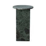 Briley Marble Round Accent Table Small - Emeral Green - Image 4