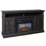 Two Door Media Fireplace Cabinet Electric Fireplace Included