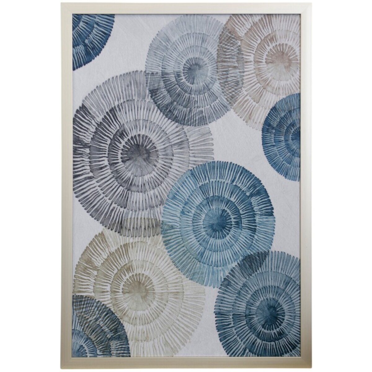 063a604ce3bcf20a9c26f4a241e2319b Aqua Phythmic Reverge I Textured Framed Print - Image 1