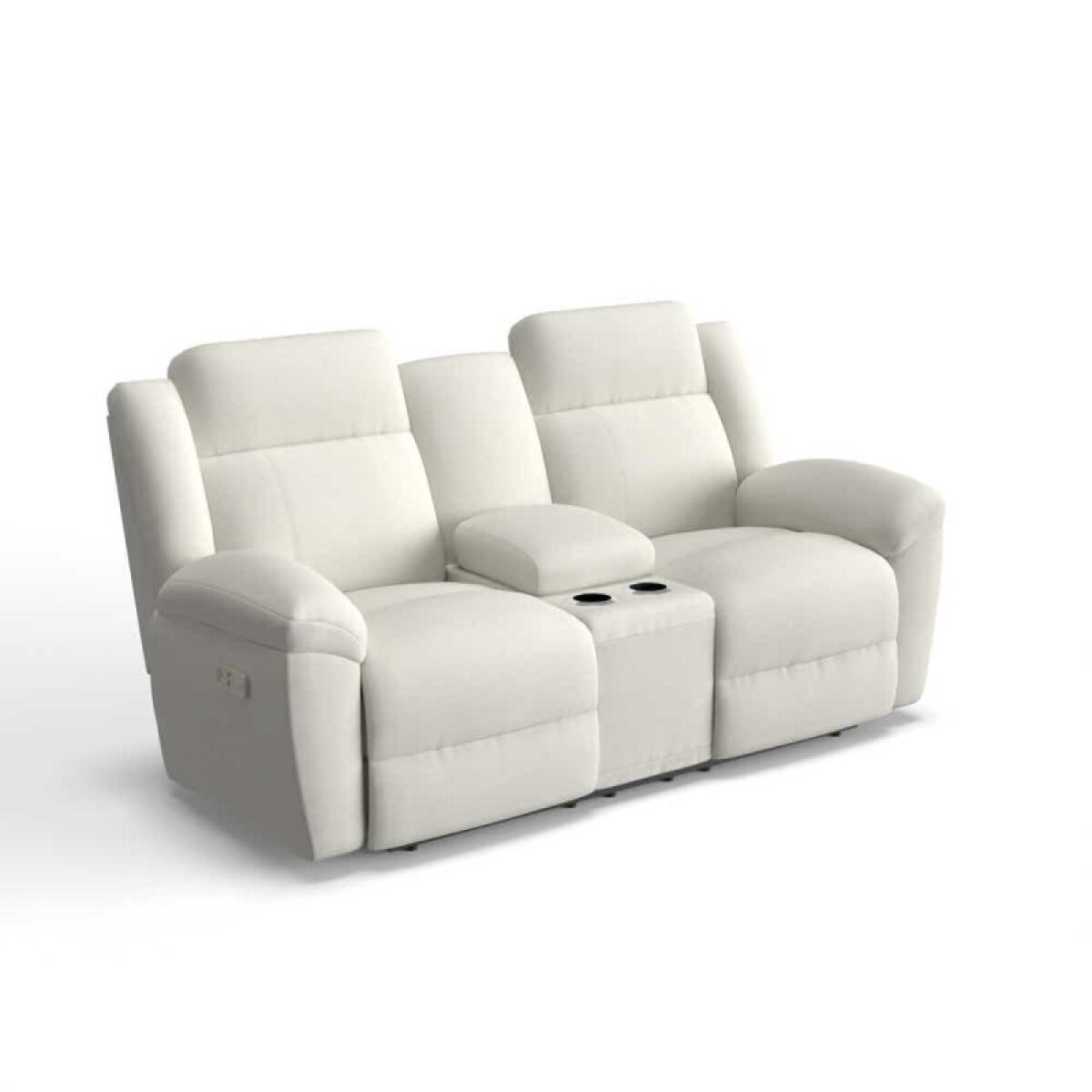 064270b81b63057e935d075c9494fd5a Joel Power Reclining Loveseat w/ Headrest & Console - U49761 - Image 1