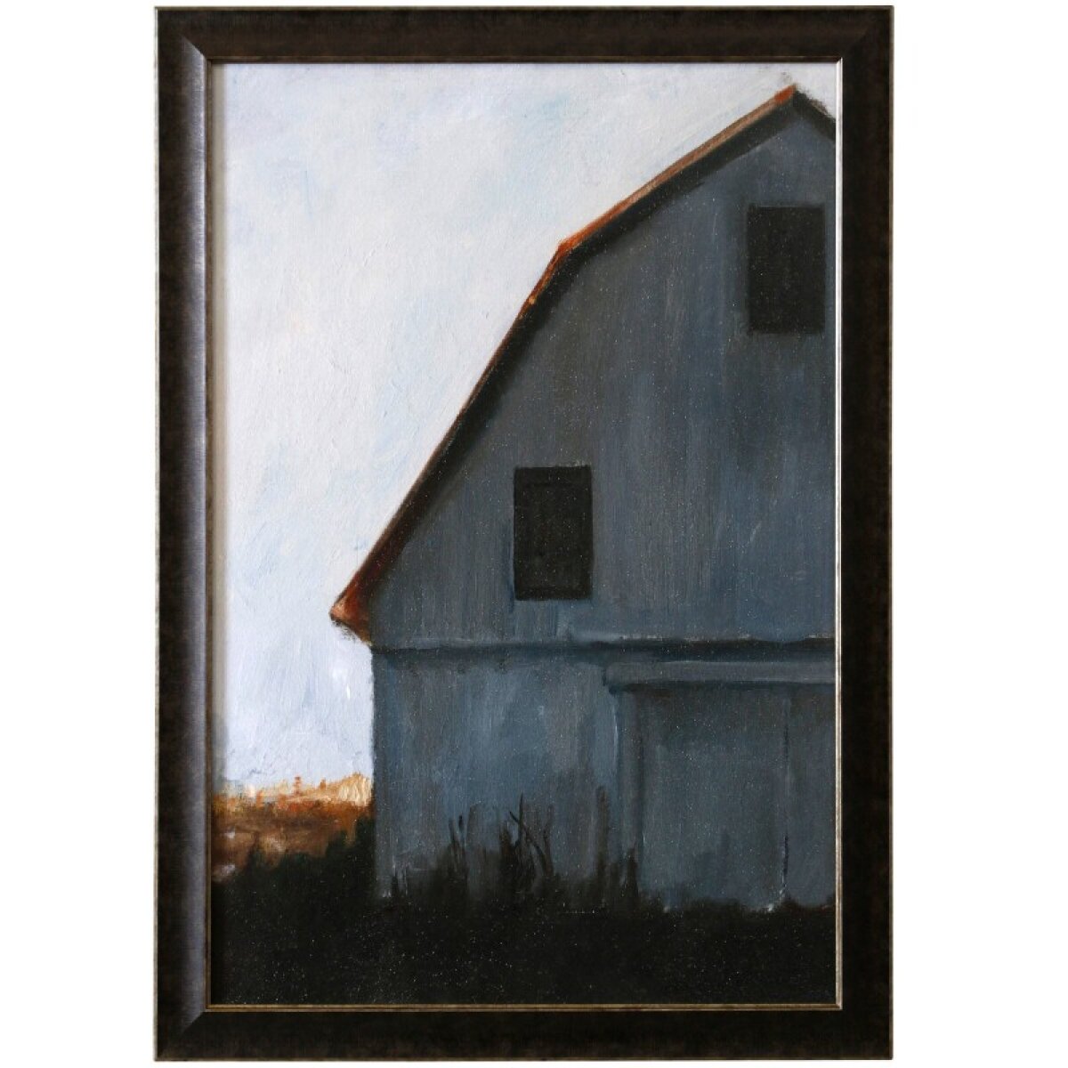 064b379cb0bbd0cbf8146bde95e07a8f Backlit Barn I Textured Framed Print - Image 1