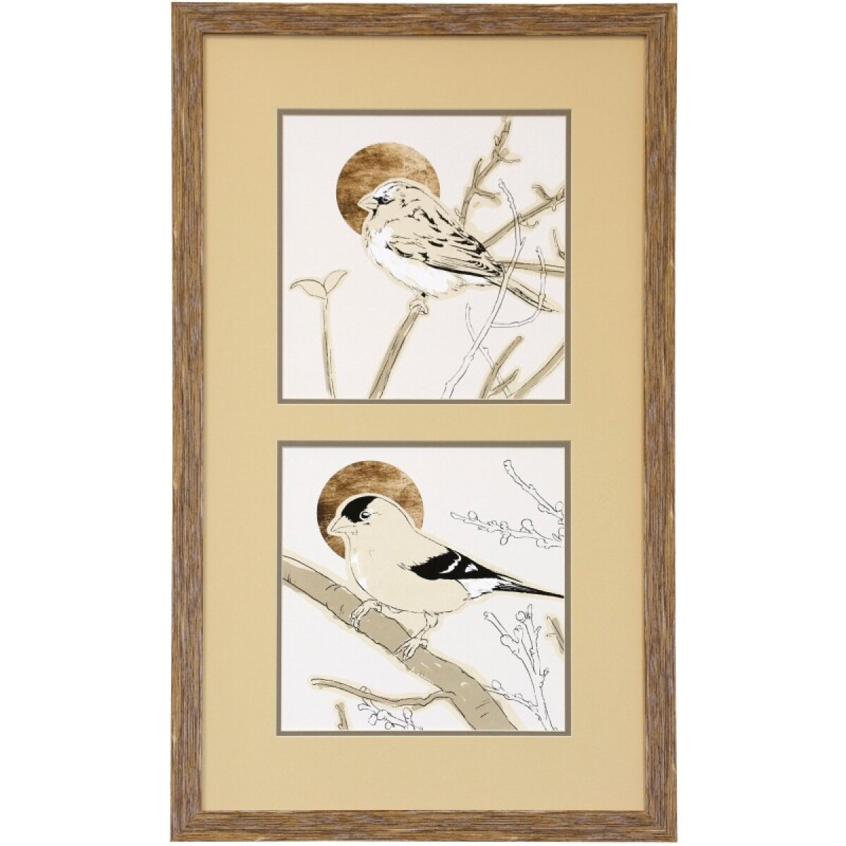 065a0c0ad65a2ed077b5cea4ade14c6b Spring Passerine Ii And Iv Framed Print Under Glass - Image 1