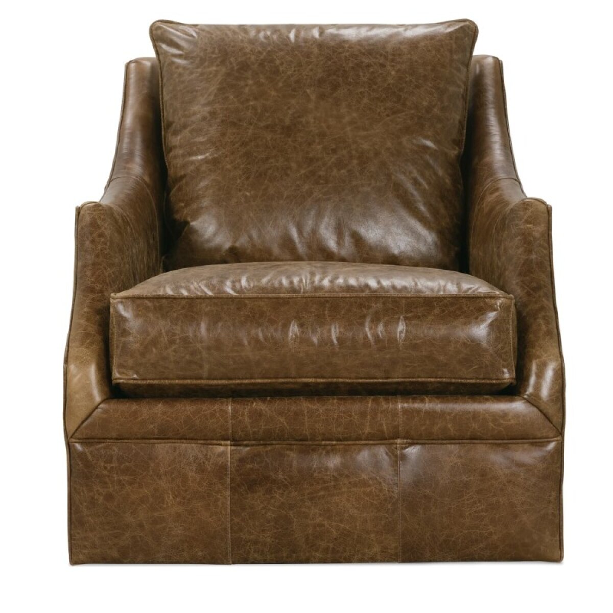 07cd3f4f4fa42aa4fee9ab0e59657a00 Kara Leather Swivel Chair - Image 1