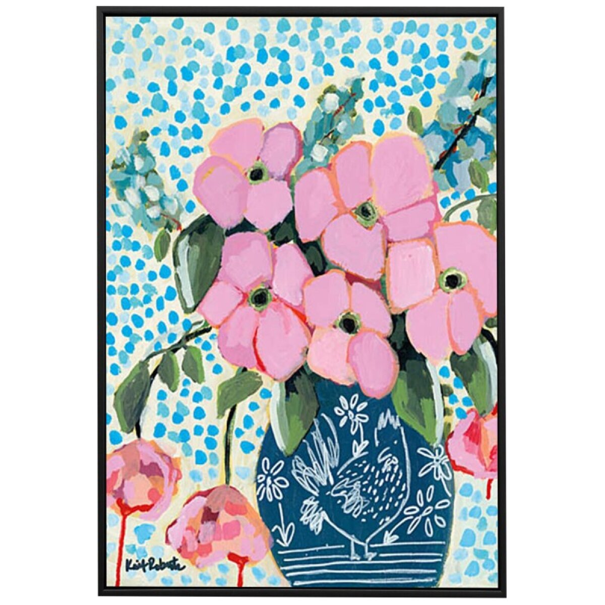 08055f0523316821af5895b993cb79db The Hen Jar Framed Canvas - Image 1