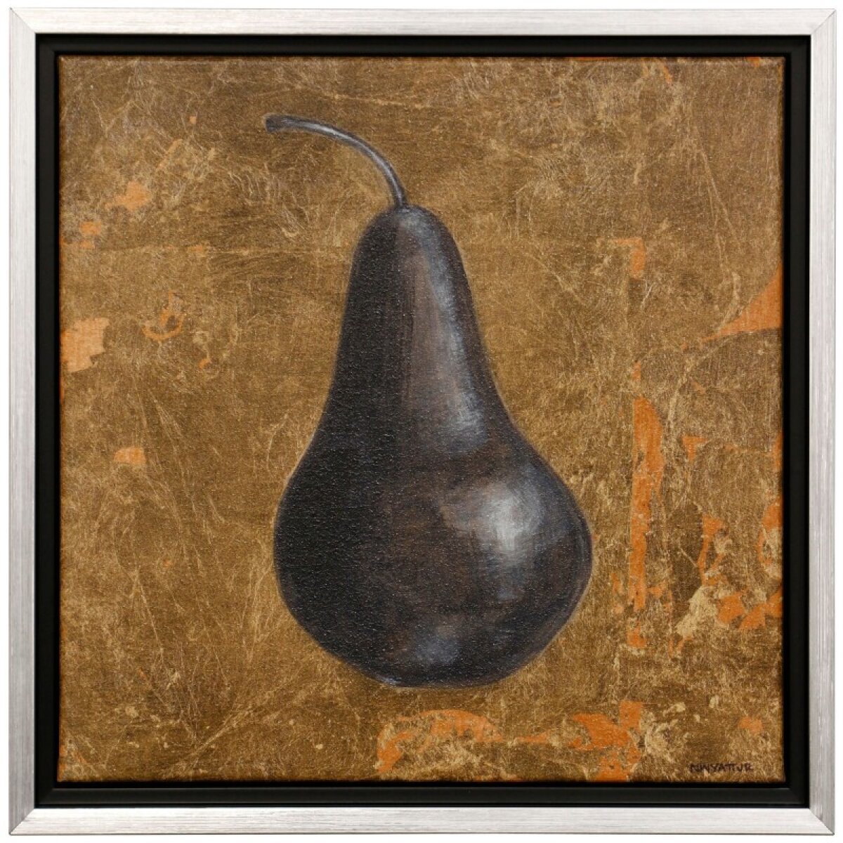 084ec184ad29501f89b5ce359c082d2a Norman Wyatt Home Black Pear Framed Canvas - Image 1