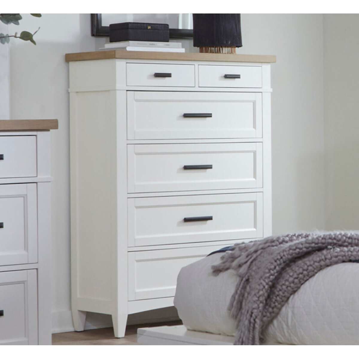 0860c7423f254b7303b1d00ca909f0fc Americana Modern Bedroom 6 Drawer Chest - Image 1