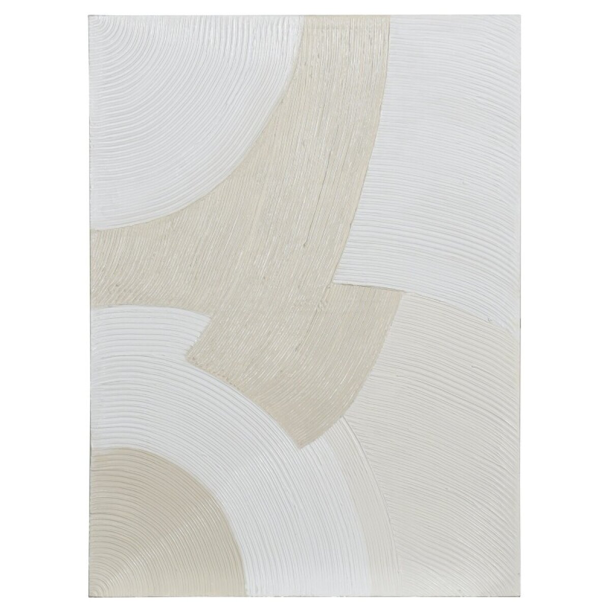 087a94ac03a7ff7e93bc490cfa8c4c46 Monochrome Arches Ii Cream And White Hand Painted Abstract Canvas Art - Image 1