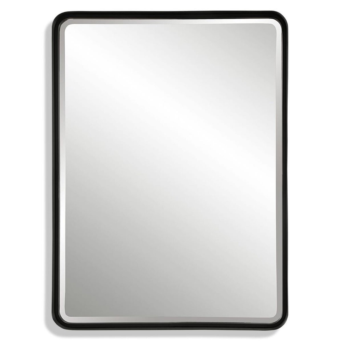088e3ccf1d092cddf9cdb597965b0ffa Crofton Large Mirror, Black - Image 1