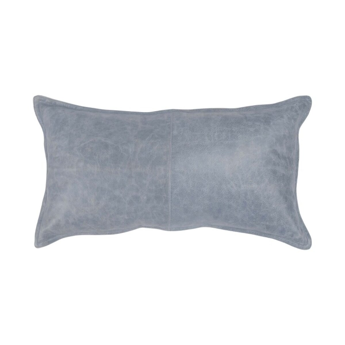 08e854c381837dd961734c35be07135f Dupont Leather Sea Fog Blue Lumbar Pillow Cover + Insert - Image 1