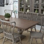 River Place 7 Piece Trestle Table Set - Image 3