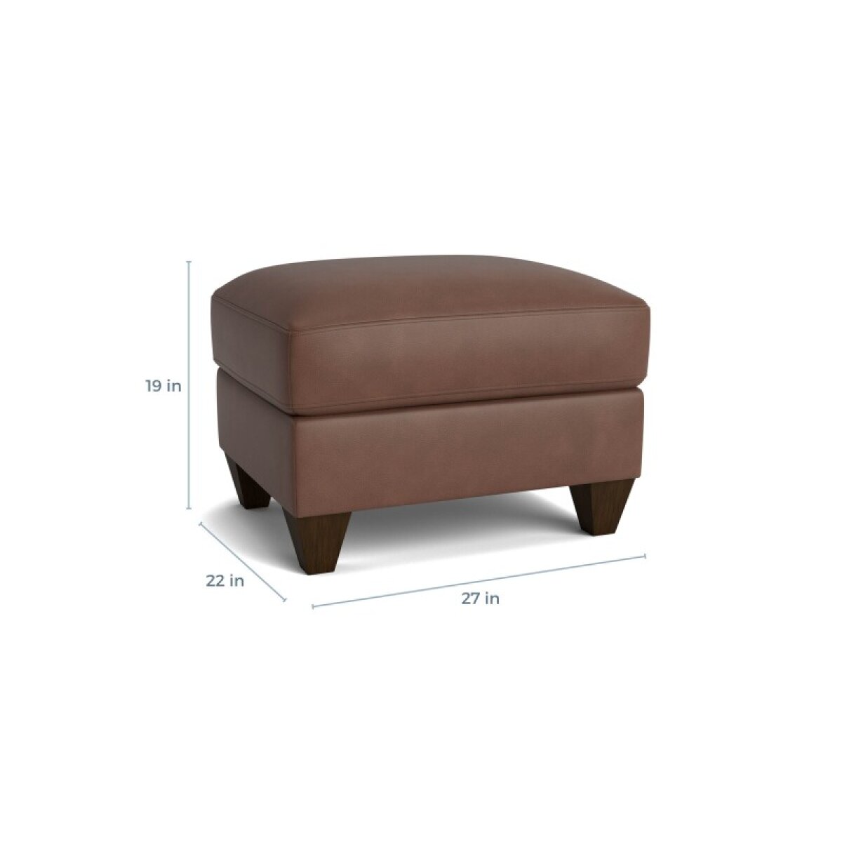 094616982f5491fc8cc73784fb00be2a True Custom™ True Custom® Leather Ottoman - Image 1