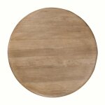 Ilaria Reclaimed Wood Round Coffee Table - Sand Washed - Image 5