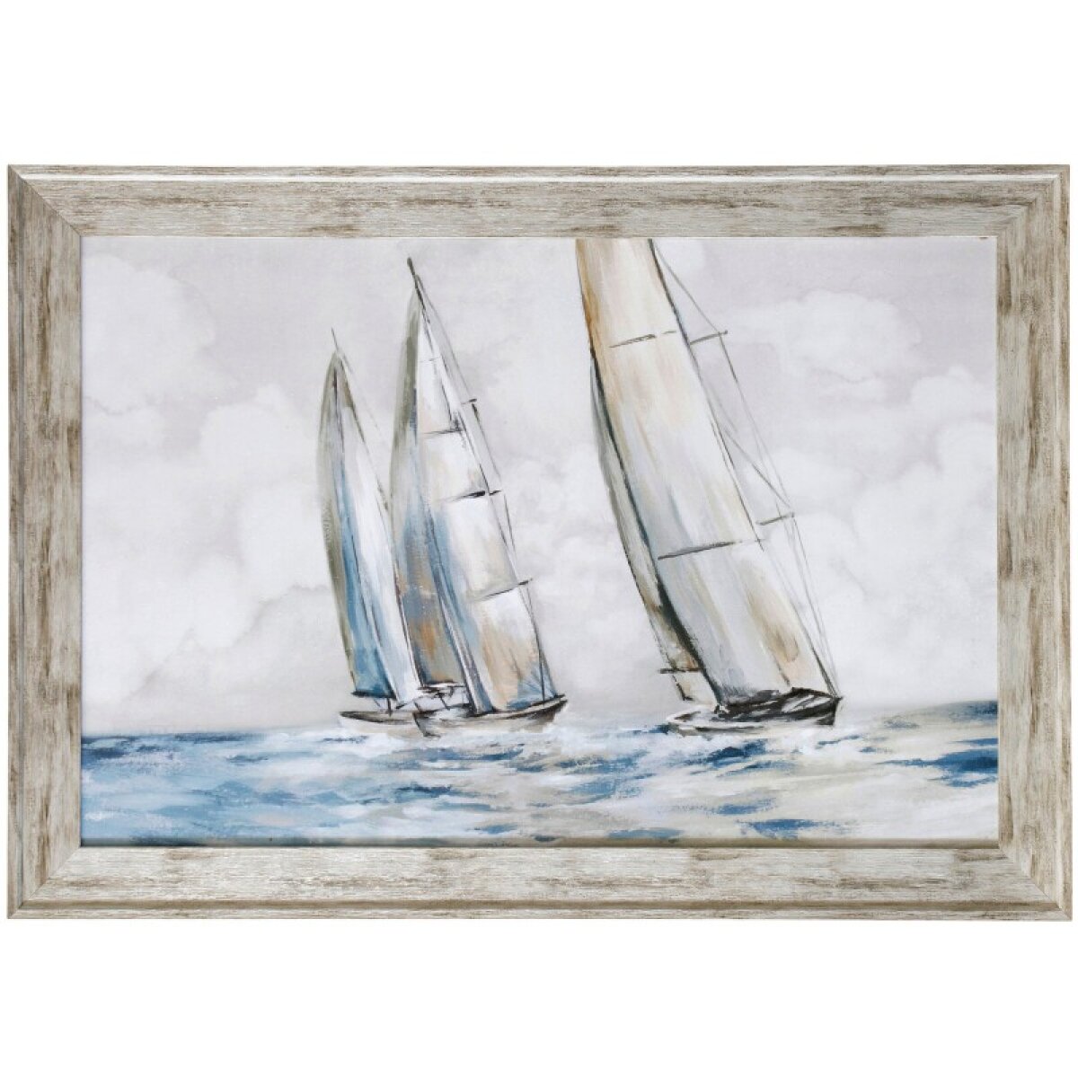 09660421dd314329d466f67d95259524 On The Water Textured Framed Print - Image 1