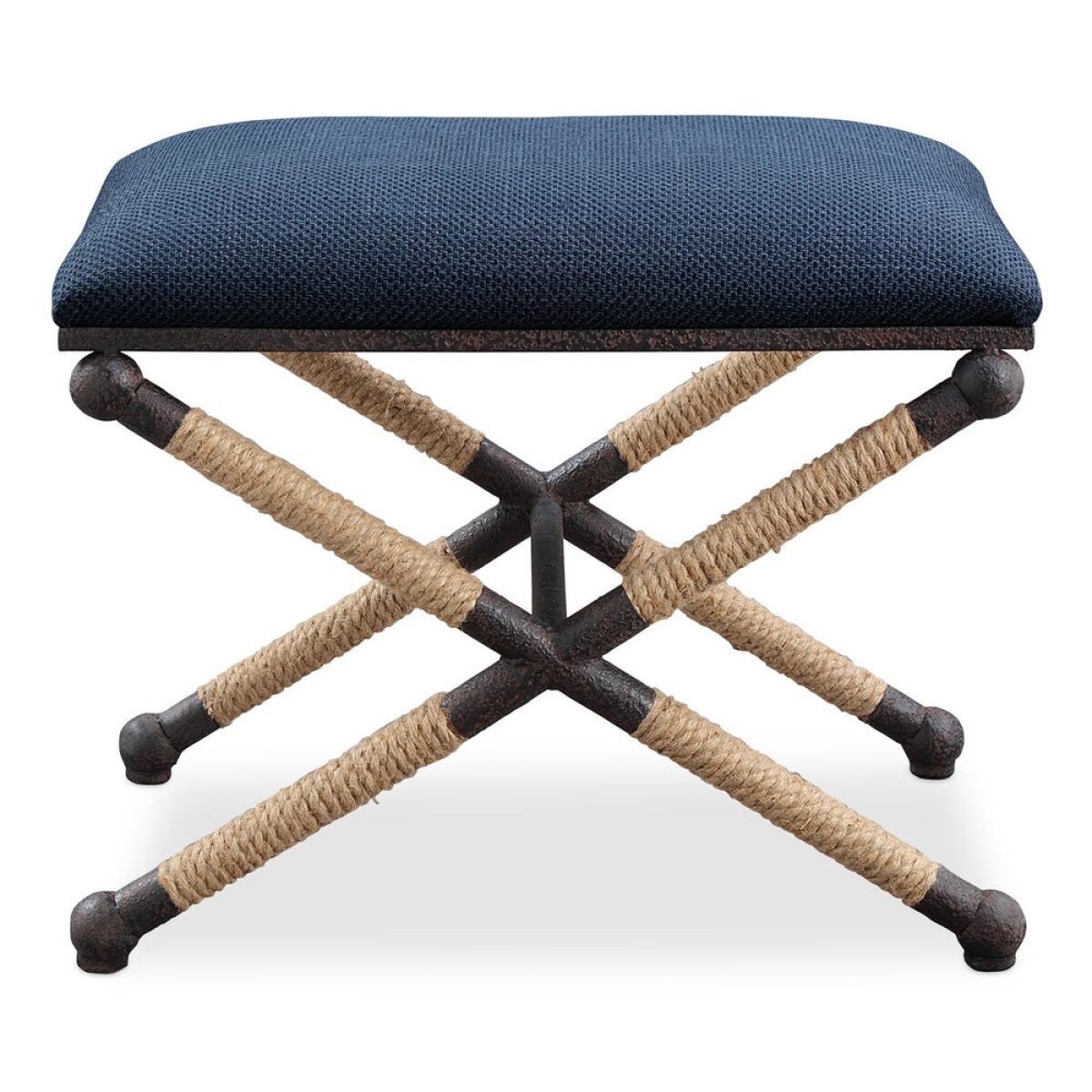 096a869b342b6c031a472cdc283cd7a9 Firth Small Bench, Navy - Image 1