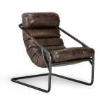 Jackson Leather Accent Chair - Truffle Brown
