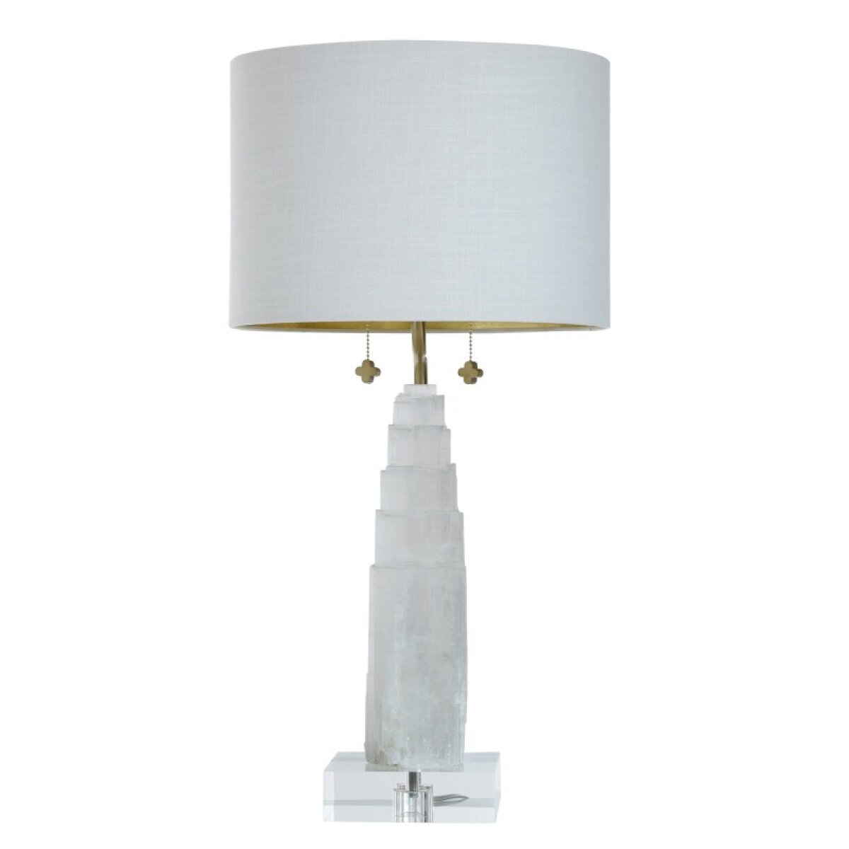 0be48b529fbbb1d5534033c059c2f9d0 Jasper Tamara Day For Stylecraft Selenite And Metal Table Lamp - Image 1