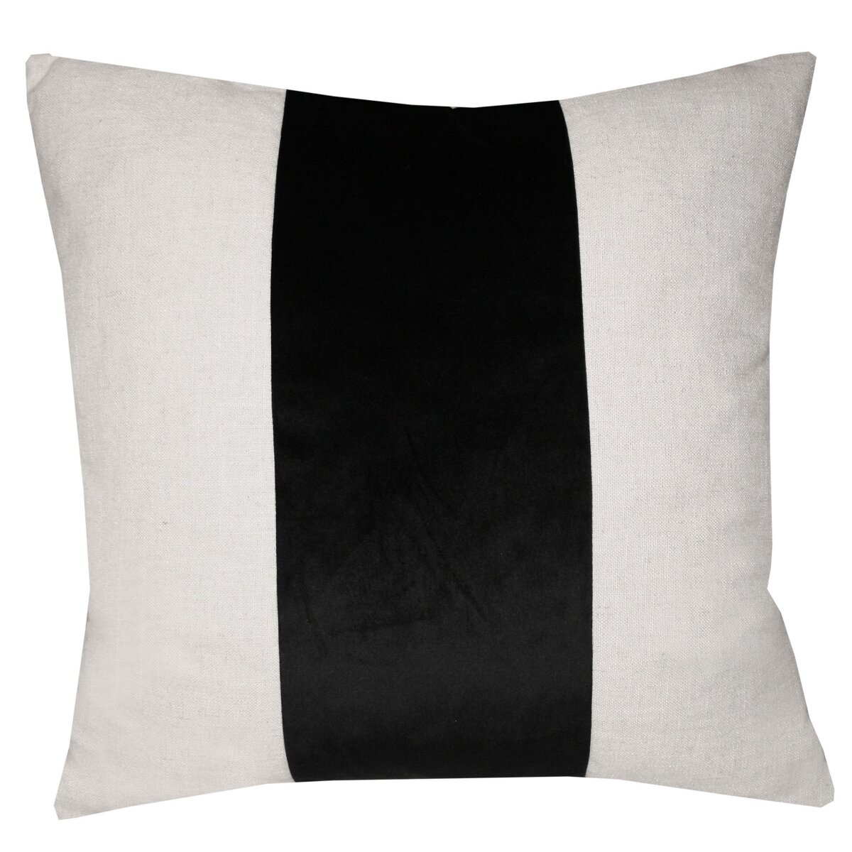 0c064eb5b8c328c24fe635ca4c78b458 Black Stripe Pillow | Down Feather Insert - Image 1
