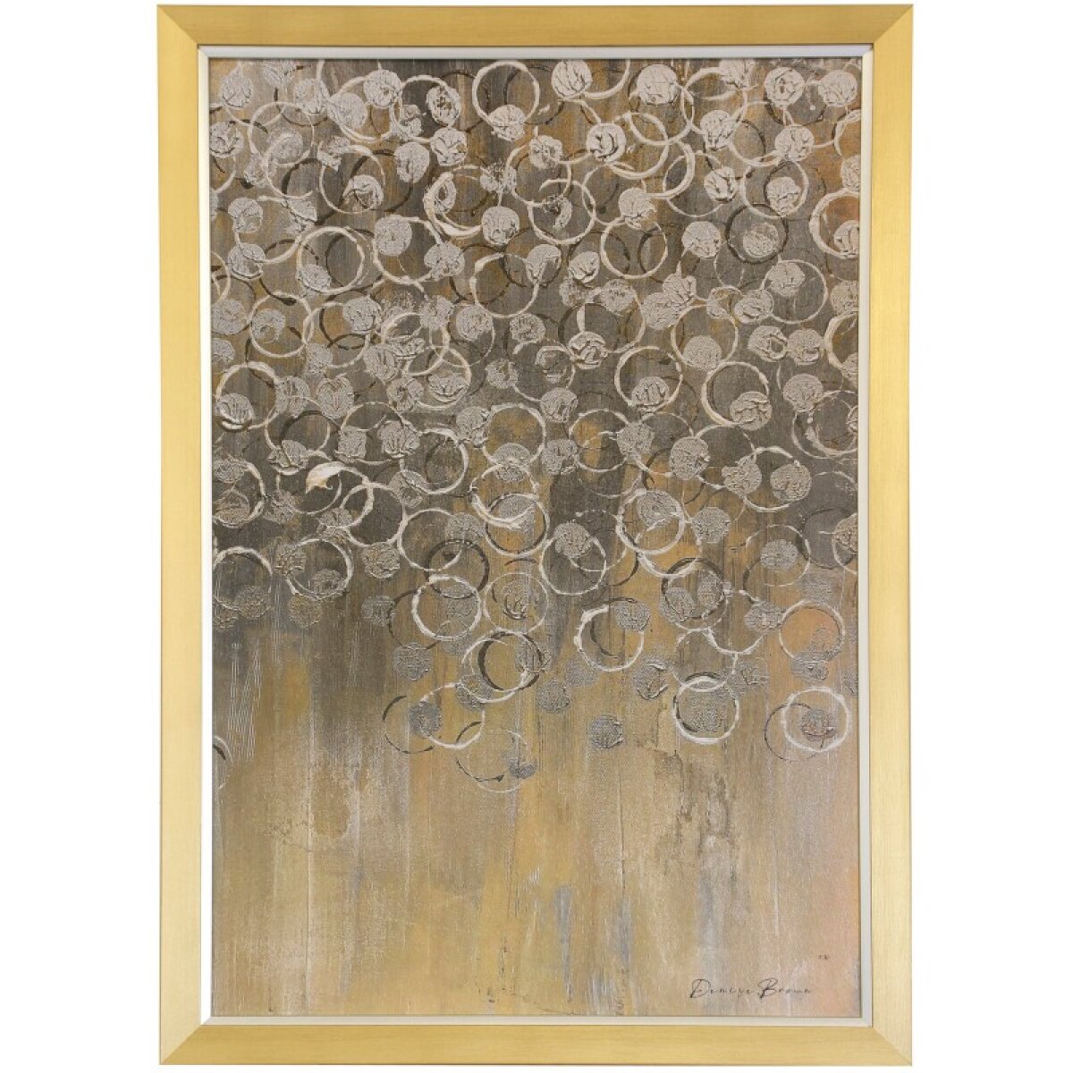 0cad68182c72d62290c721a3c5eb33d6 Rings Ii Textured Framed Print - Image 1