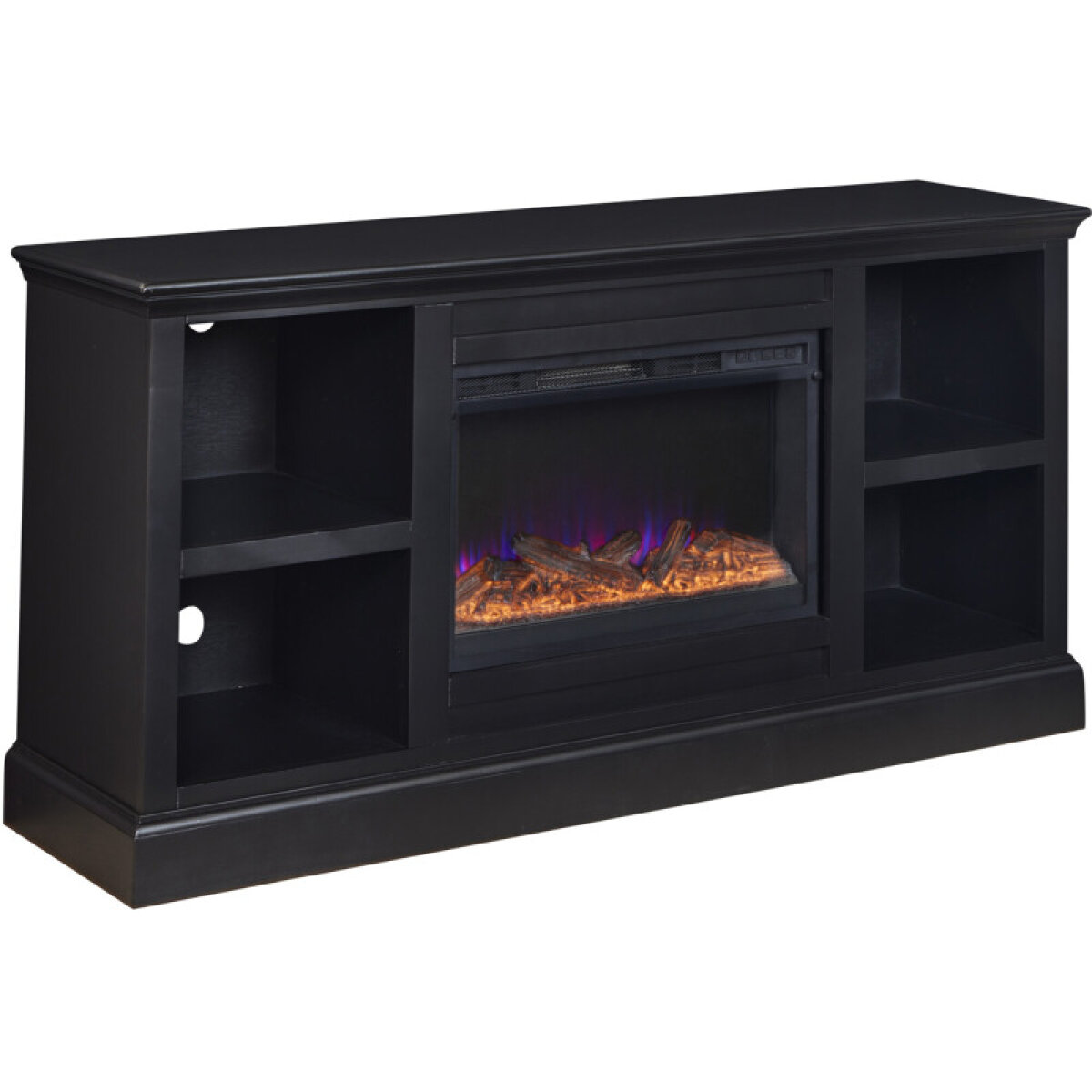 0d24a13b6c7f2f1a7be412da53b749c5 Byron 66" Fireplace Console MBB1940-BLK - Image 1