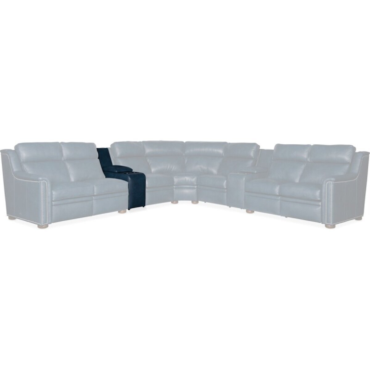 0d52584d4c46517d8b2ee9bc3868d1b3 Sectionals 204 Raiden Stationary Sectional with Two-Piece Back - Image 1