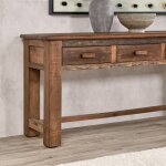 Ezra Reclaimed Wood 6dwr Console Table - Natural - Image 12