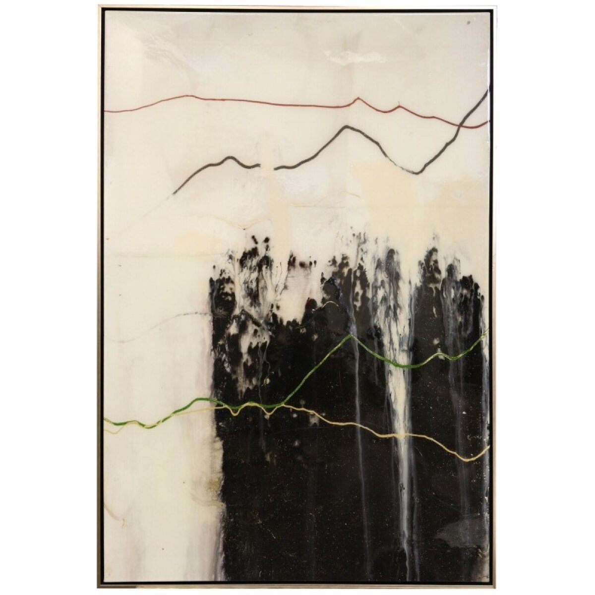 0d991ef2b09d397ccd3bb291dea771eb Abstract Black & White Austin Allen James Framed High Gloss Canvas - Image 1