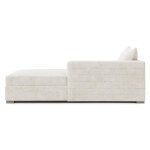 Helena Fabric Right Arm Chaise Without Pillows Wood Foot - Image 6