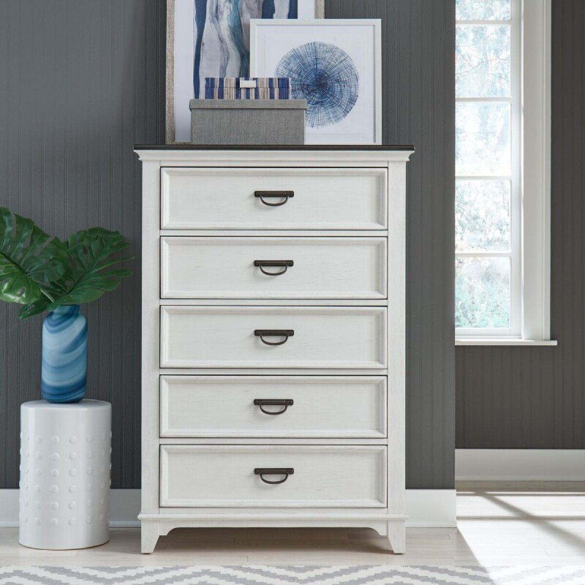 0e0d6a7763e82395ed5dec0bd7d09f6e Allyson Park 5 Drawer Chest - Image 1
