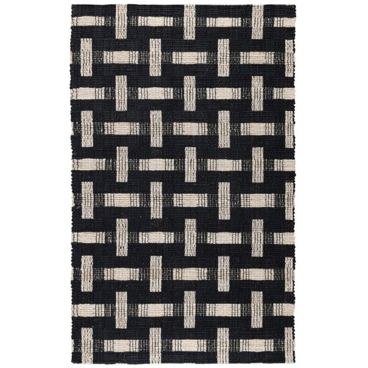 0e1cb37e1b03ac547c8ff0d13b4c7cbd Preston Rug - Black/ivory - Image 1