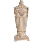 Seaside Table Lamp In Cream With Matching Final And Round Softback Shade - Image 4