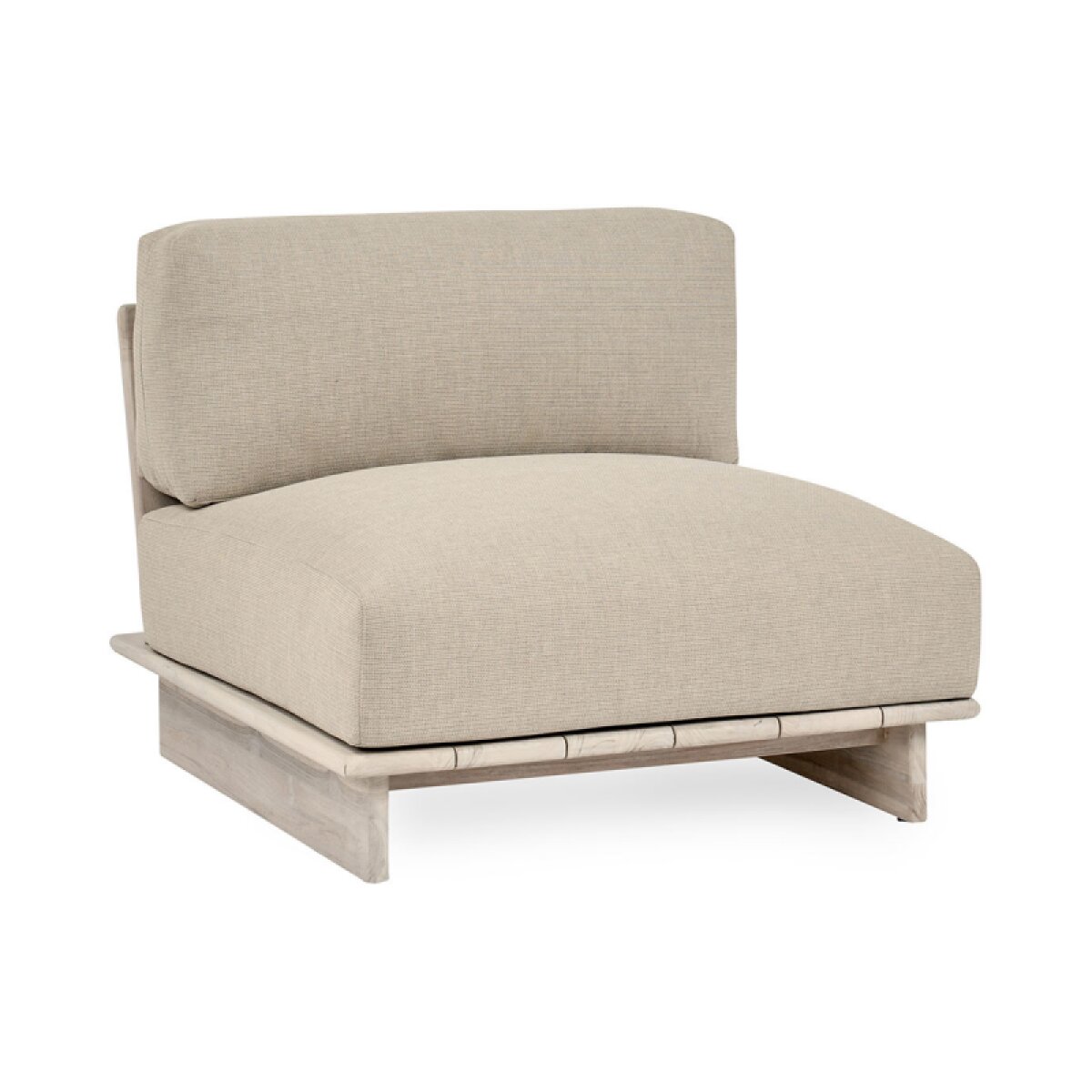 0edae8ac80d1ec961bdd9705eb55a5e8 Livia Outdoor Armless Chair - Taupe - Image 1
