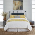 Vintage Series King Metal Headboard - Navy