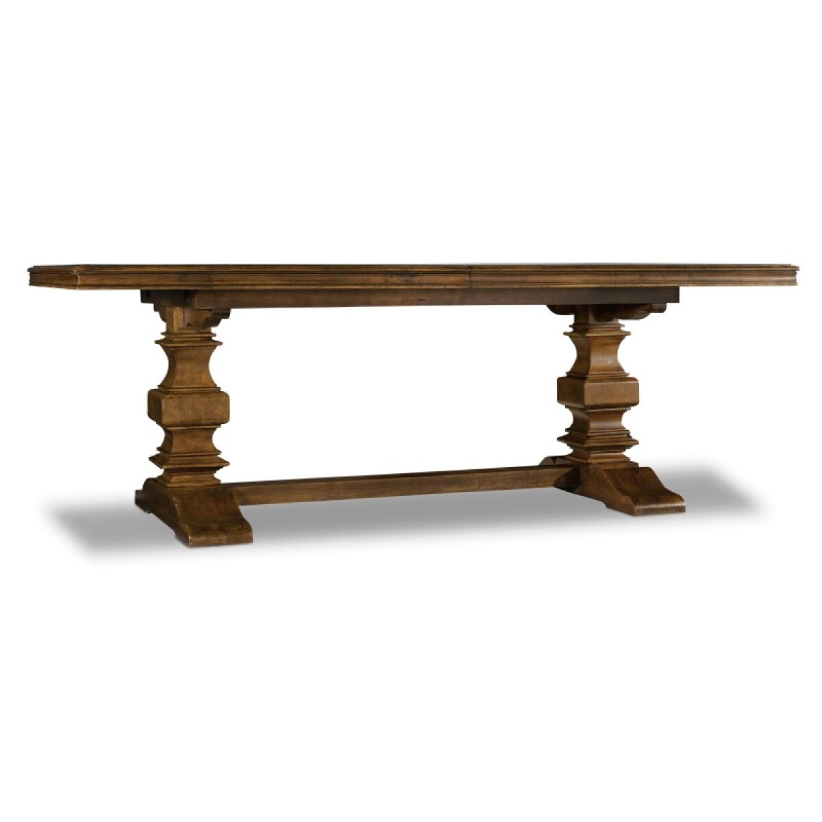 0f190dd56f6d671af15de764d02d738d Casual Dining Archivist Trestle Table w/2-18in Leaves - Image 1