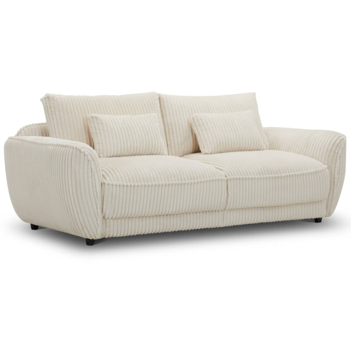 0f2cdeb54914d15d6a89af78cc7fac06 Utopia - Mega Ivory 2 Seat Sofa With Lumbar Pillow - Image 1