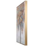 Spring Spruce Hand Embellished Canvas Print With Gold Leaf - Image 2