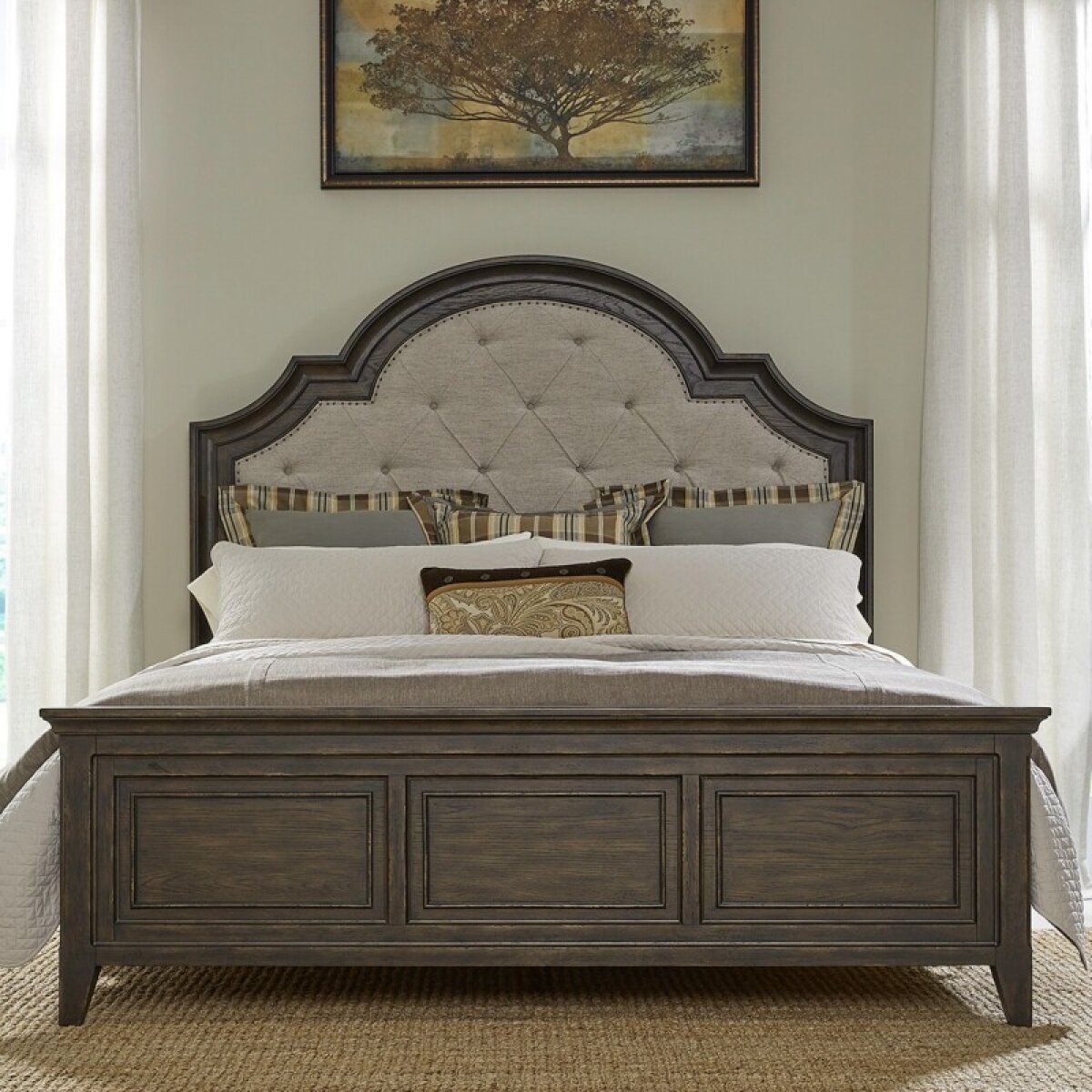 10230505d596565fe6b64af54e177129 Paradise Valley Queen Uph Bed - Image 1