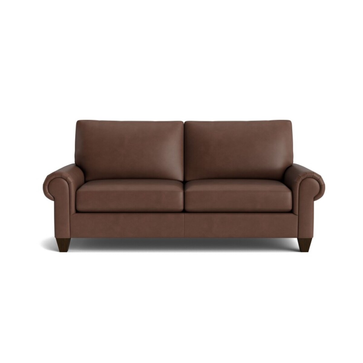 106093018c4d99a202d3dbffedbd5e87 True Custom™ True Custom® Leather Large Panel Arm Studio Sofa - Image 1