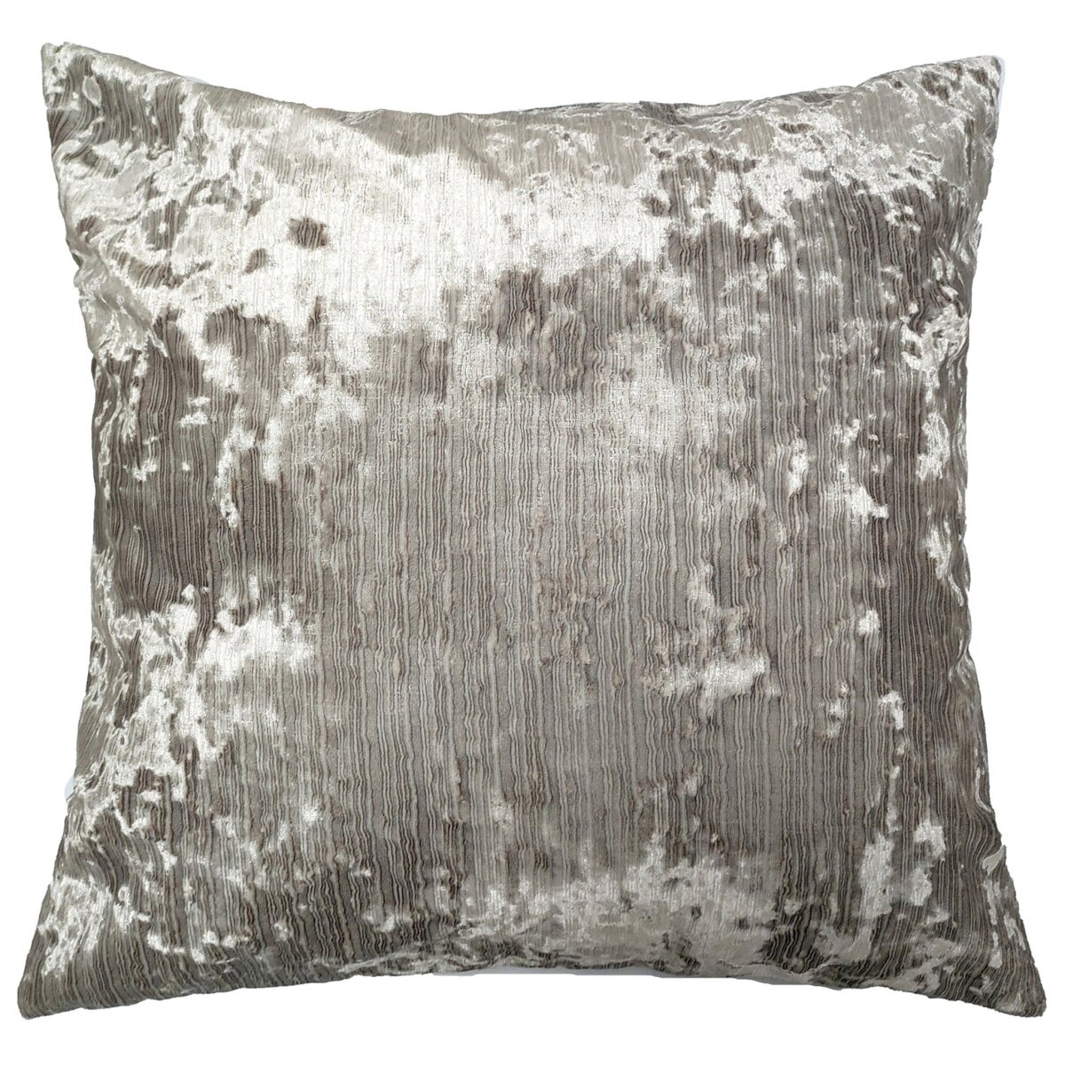 108fdc4f544ec60337a0773ca8e6403c Ricci Pillow- Mocha | Mocha Textured Velvet | Down Insert - Image 1
