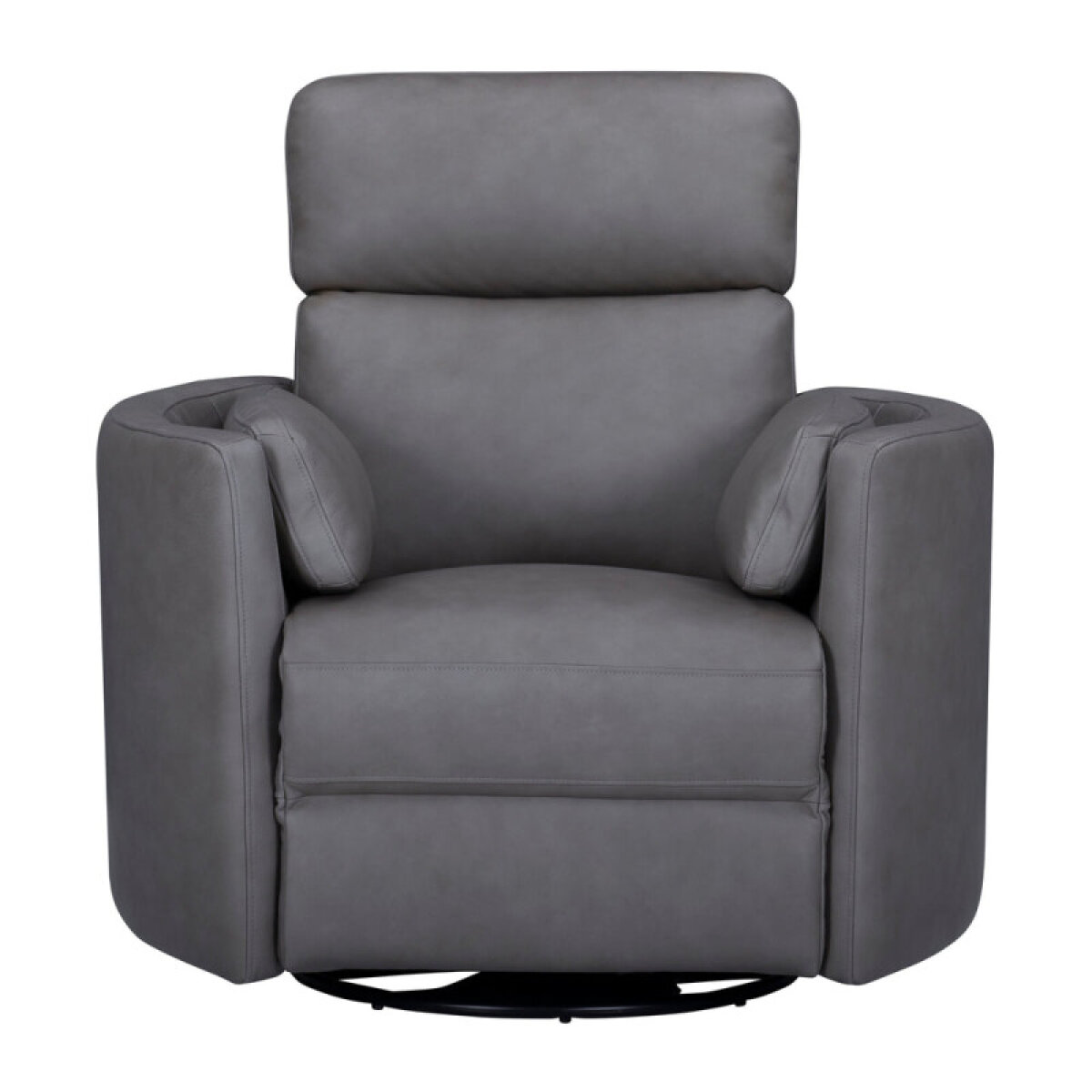 10be760fb66f421a39bc516558cd0253 Radius - Nickel Grey Manual Swivel Glider Recliner - Image 1