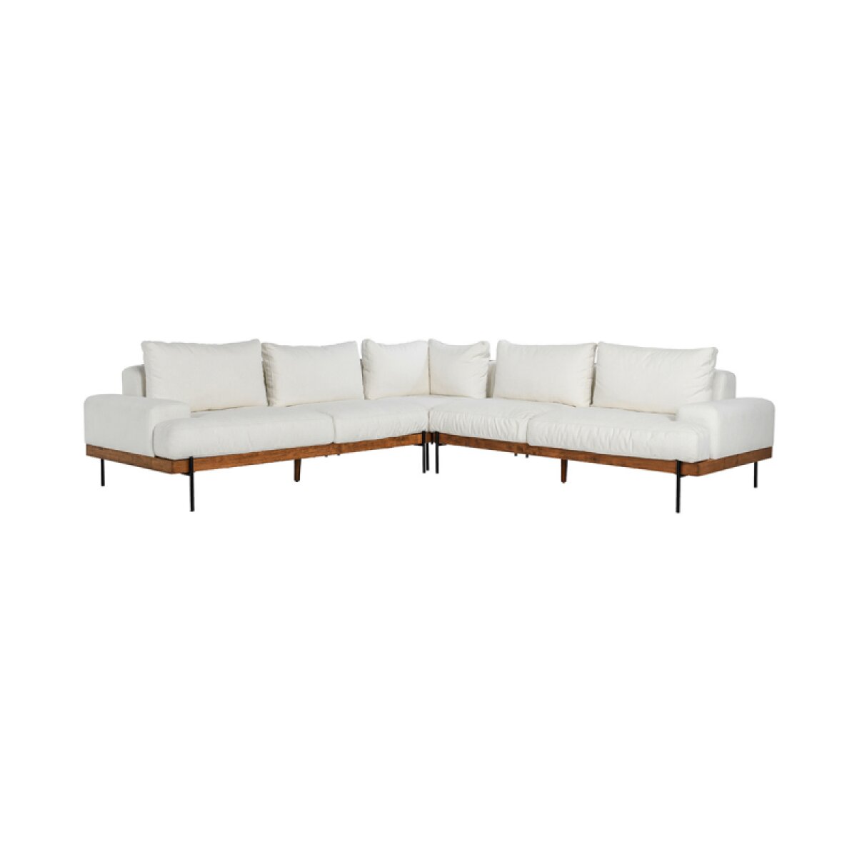 11ca4c3b2f0958a92104237b3b5666e1 Faro Upholstered Sectional - White - Image 1