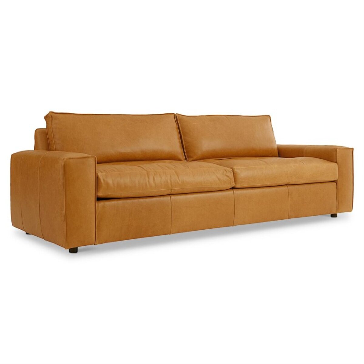 123fa34f11f8fc2c74ac797d4012c19b Nest Leather Sofa Without Pillows - Image 1